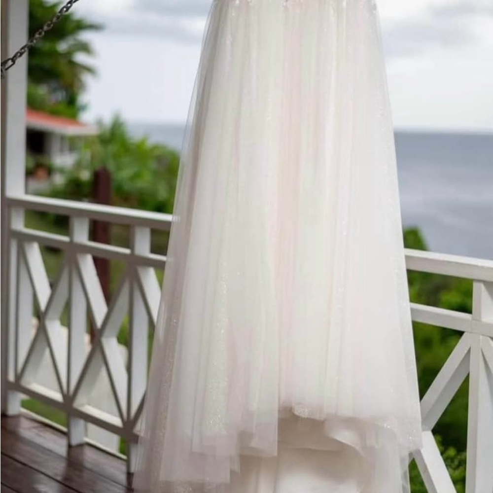 Christina Wu Ivory and Silver Dress